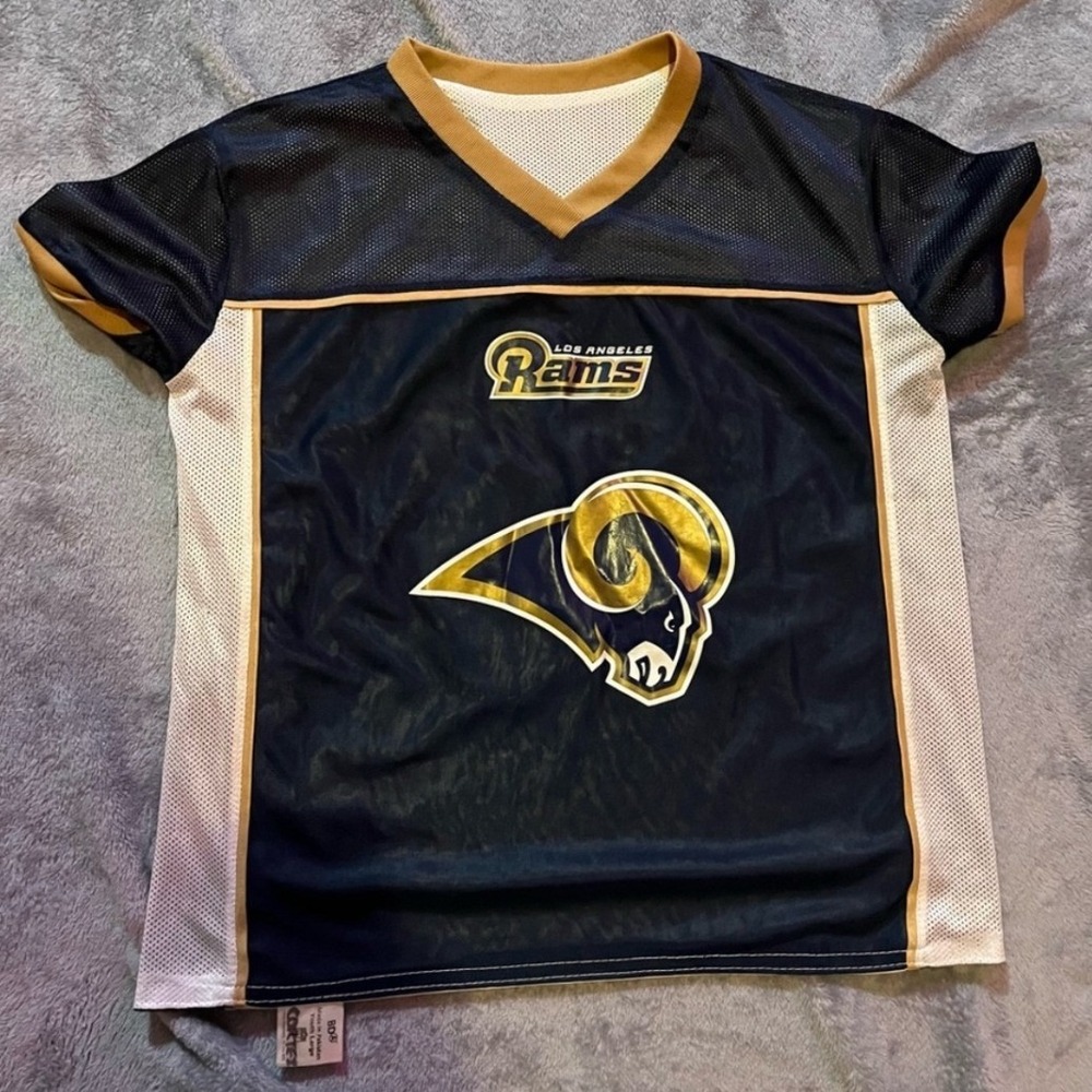 Vitnage LA Rams Youth Large Reversible Jersey NFL Flag Football Play 60‎